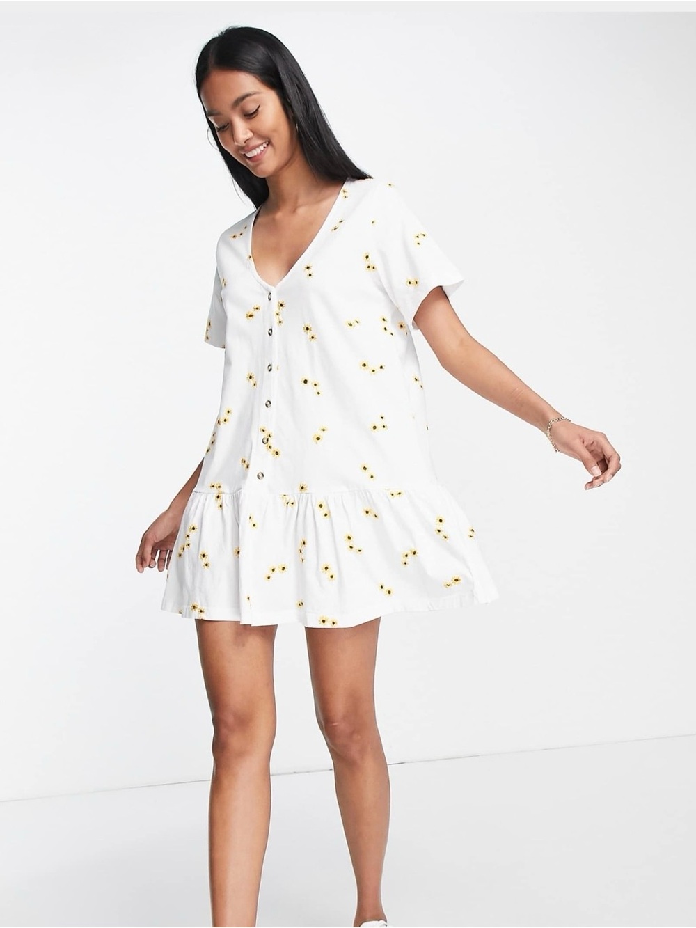 ASOS | Sunflower Pattern Mini Dress, 2